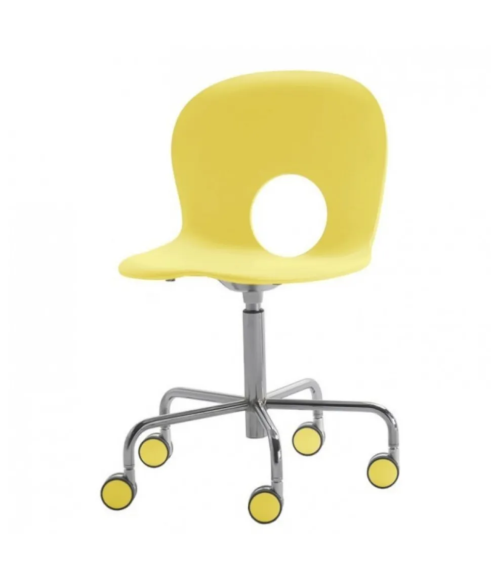 Olivia, Sedia Girevole Su Ruote Altezza Fissa Di Rexite