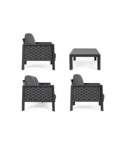 Otavio Set 4 Pezzi Salotto