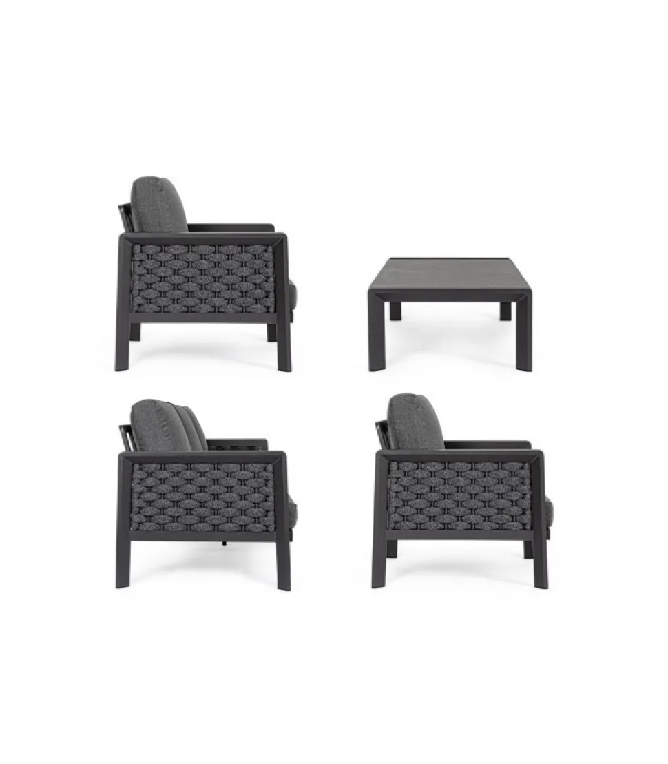 Otavio Set 4 Pezzi Salotto