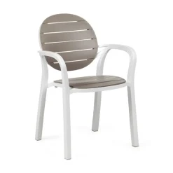 Palma, Poltrona Impilabile Con Braccioli In Polipropilene