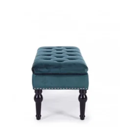 Panca Contenitore Bernard Blu Pavone