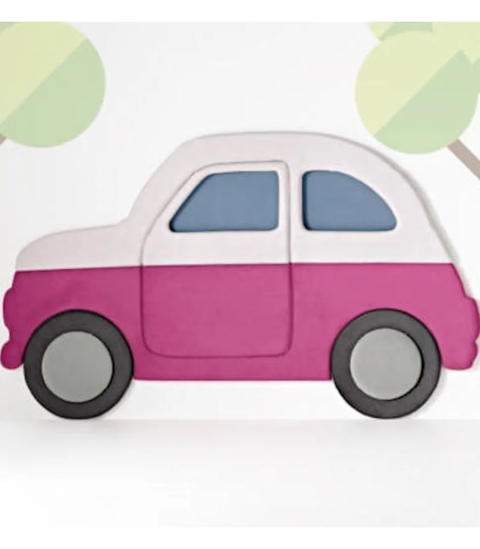 Pannello Imbottito Car, Decorazione O Testiera Per Camere Da Ragazzi