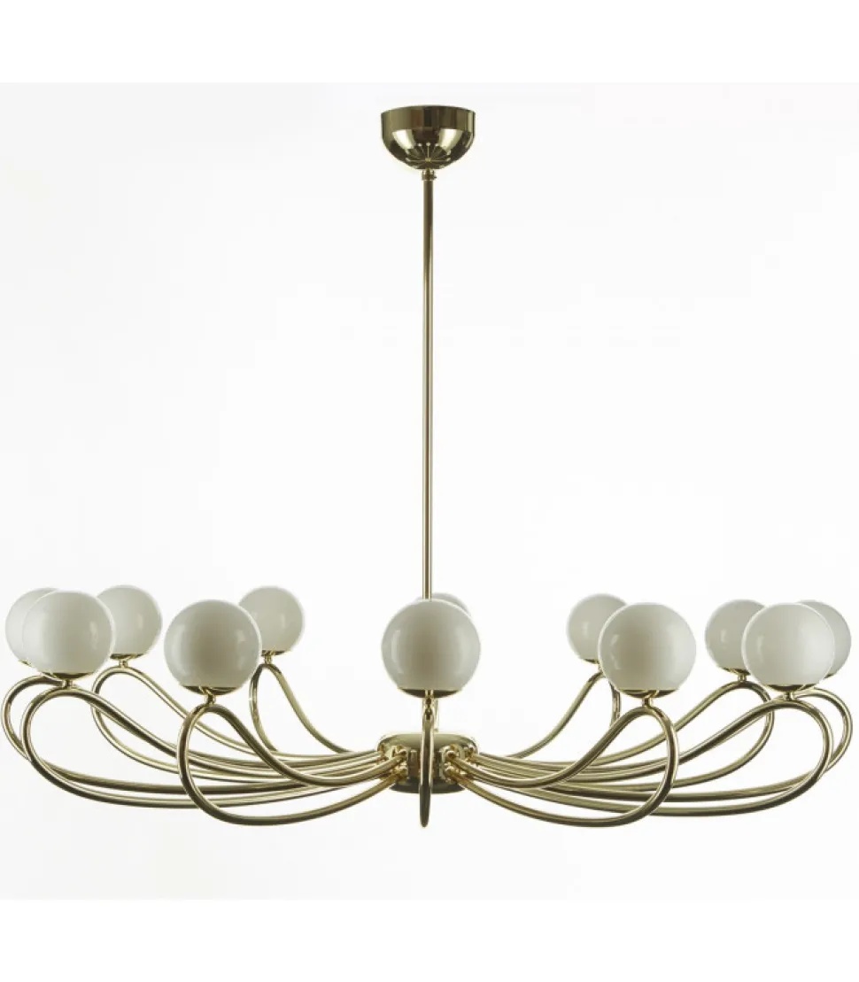 Papillon, Lampadario A 12 Luci Diametro 90 E 120 Cm