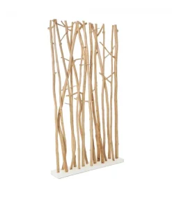 Paravento Aili Naturale Base In Legno E Aste Paravento In Legno Mungur