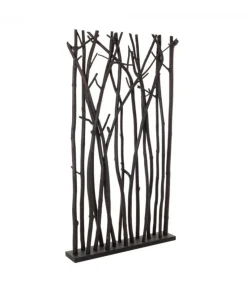 Paravento Aili Nero Base In Legno E Aste Paravento In Legno Mungur