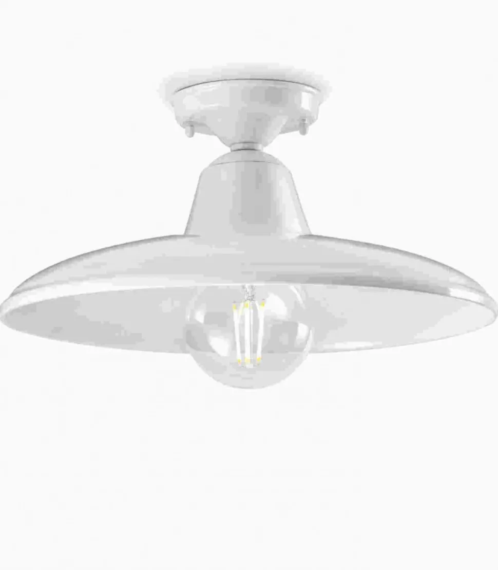 Plafoniera Black&White, Realizzata In Ceramica In Italia Da Ferroluce.