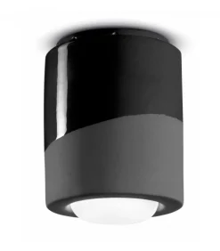 Plafoniera Crestwood L, Progettata E Realizzata In Italia Da Ferroluce.