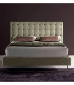 Point Lift, Letto Imbottito Con Testiera Trapuntata Altamente Decorativa