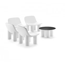 Poltrona Angolare Atene Corner Di Plust, Realizzata In Polipropilene E Cerificata Da Catas.