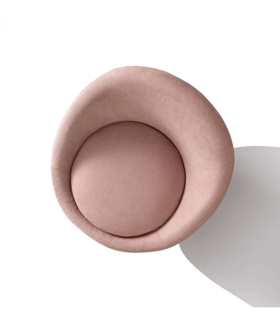 Poltrona Bubble Di Samoa Girevole Imbottita E Ricca Di Rivestimenti