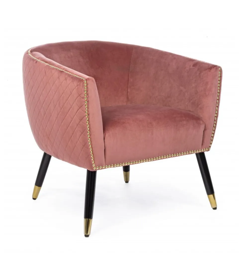 Poltrona Caitlin Rosa Antico