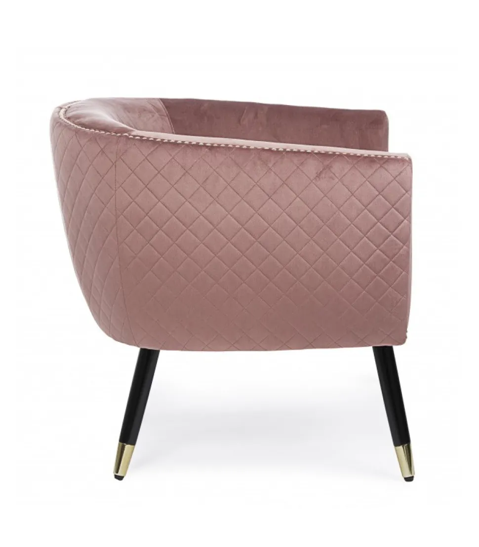 Poltrona Caitlin Rosa Antico