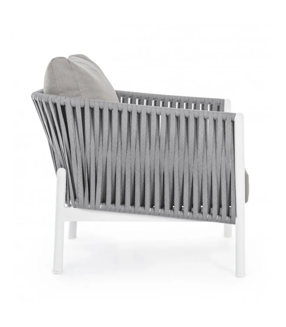 Poltrona Con Cuscino Florencia Bianco Wg20