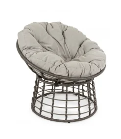 Poltrona Con Cuscino Molly Grigio