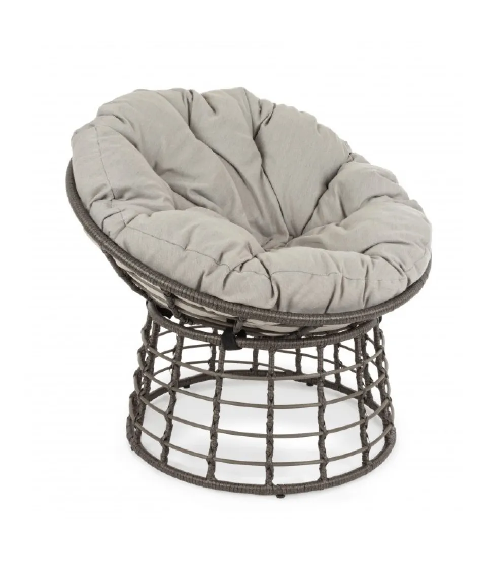 Poltrona Con Cuscino Molly Grigio