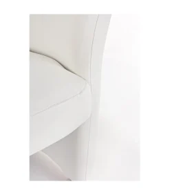 Poltrona Con Pouf Rita Bianco