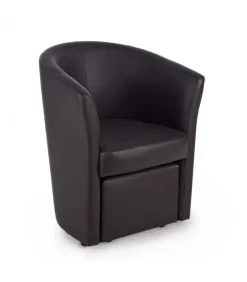 Poltrona Con Pouf Rita Nero