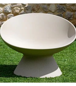 Poltrona Da Giardino, Accessoriabile Di Luce A Led, Cuscino E Kit Di Fissaggio A Terra.