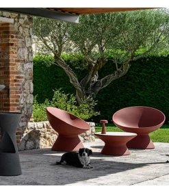 Poltrona Da Giardino, Accessoriabile Di Luce A Led, Cuscino E Kit Di Fissaggio A Terra.