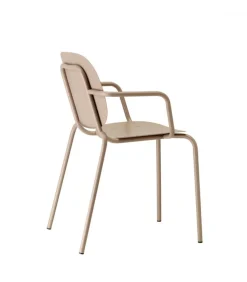 Poltrona Da Giardino Si-Si Di Scab, Realizzata Interamente In Italia In Acciaio Zincato E Verniciato.