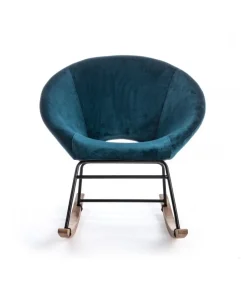 Poltrona Dondolo Annika Blu Pavone