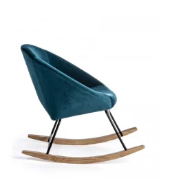 Poltrona Dondolo Annika Blu Pavone