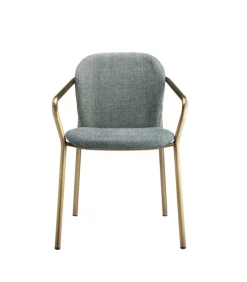 Poltrona Finn 2892 Di Scab, Imbottita Con Struttura In Tubo Di Acciaio Verniciato.