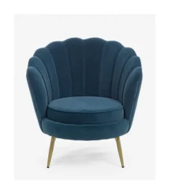 Poltrona Giliola Blu Pavone