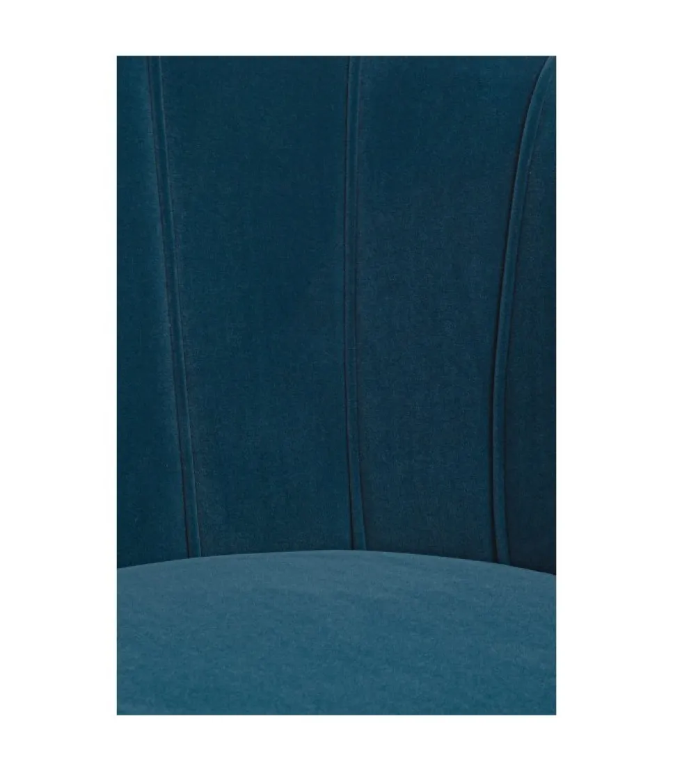 Poltrona Giliola Blu Pavone