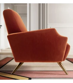 Poltrona Imbottita Sfoderabile Con Moltissimi Tessuti