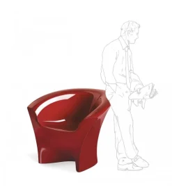Poltrona Ohla In Polietilene Per Outdoor. Realizzata Interamente In Italia Da Plust.