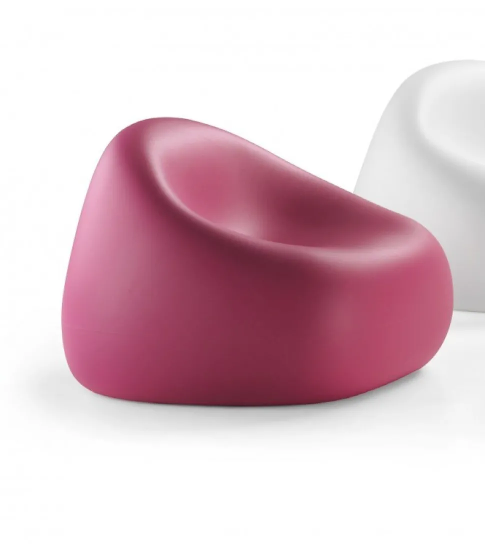 Poltrona Per L'Outdoor Gumball Di Plust, Realizzata In Polietilene. Certificata Da Catas.