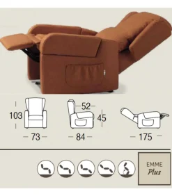 Poltrona Relax Dora Di Il Benessere: Dispositivo Medico Memory Foam Per Il Massimo Comfort.