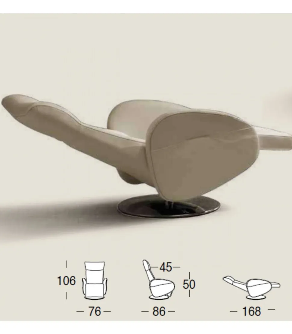 Poltrona Relax Girevole Champion Di Il Benessere - Comfort E Stile Made In Italy.