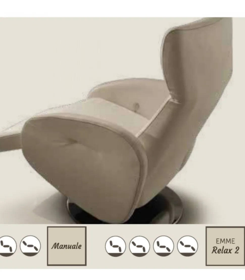 Poltrona Relax Girevole Champion Di Il Benessere - Comfort E Stile Made In Italy.