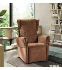 Poltrona Relax Tiffany Di Il Benessere, Imbottita In Poliuretano Memory Foam, Rivestita In Tessuto O Pelle.