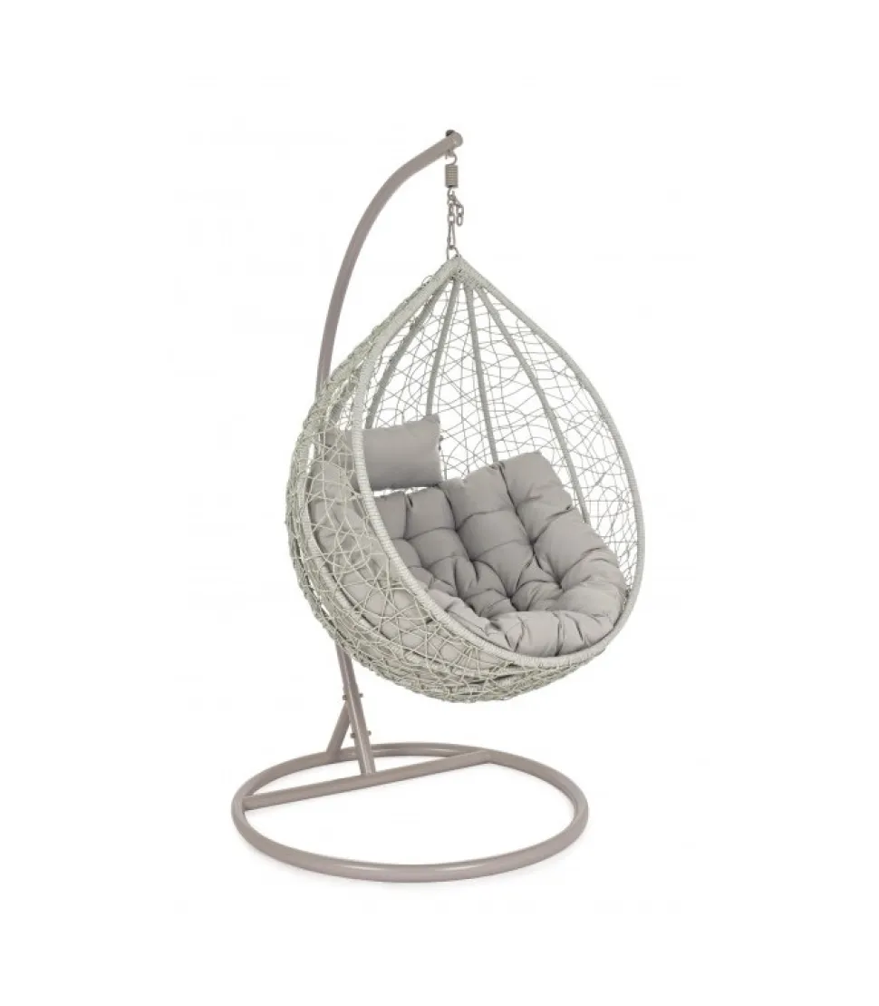 Poltrona Sospesa Con Cuscino Amirantes Grigio To