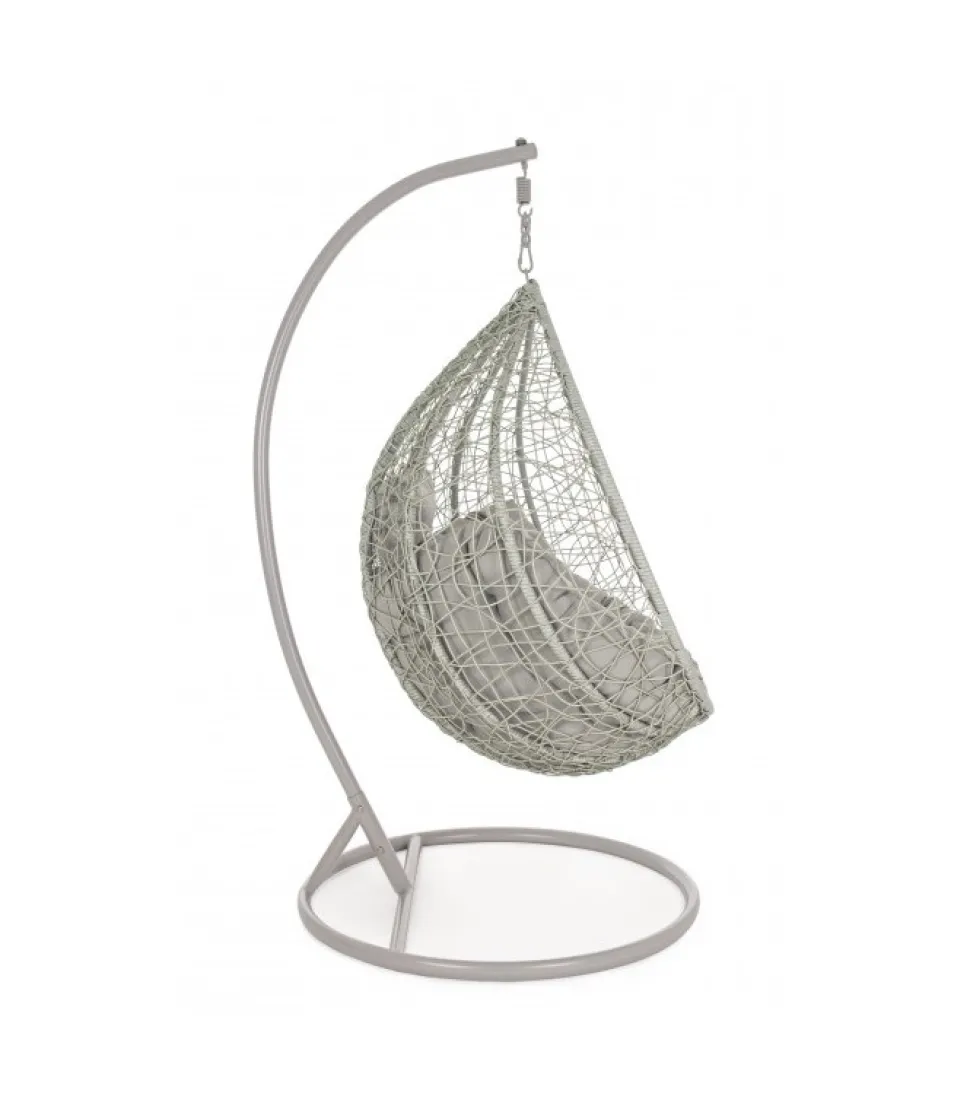 Poltrona Sospesa Con Cuscino Amirantes Grigio To