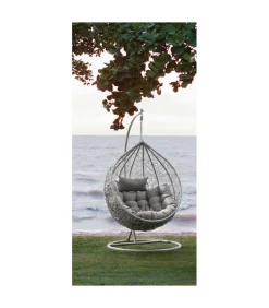 Poltrona Sospesa Con Cuscino Amirantes Grigio To