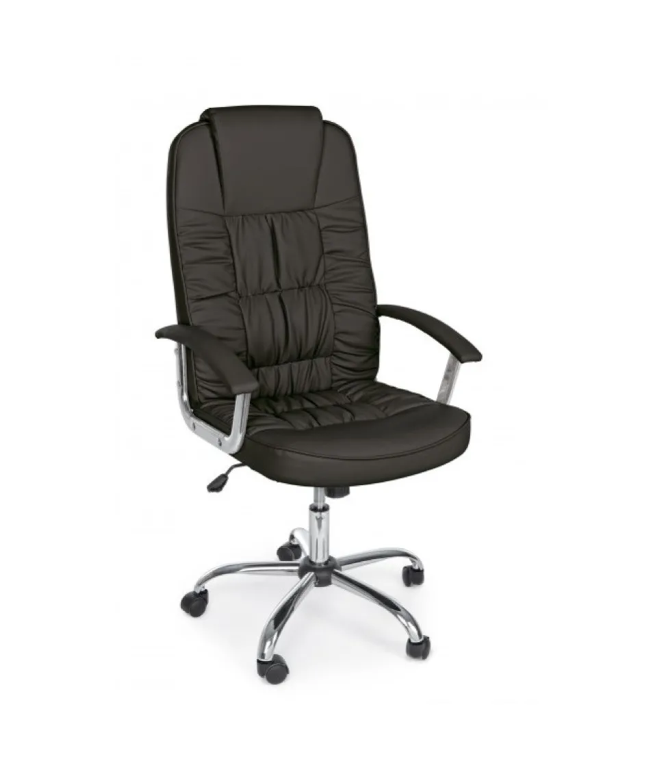 Poltrona Uff. C-Br Dehli Nero