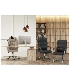 Poltrona Uff. C-Br Dehli Tortora