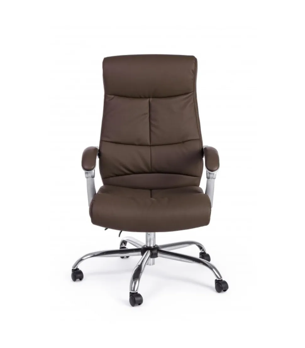 Poltrona Uff.C-Br Lisbona Marrone Reclin