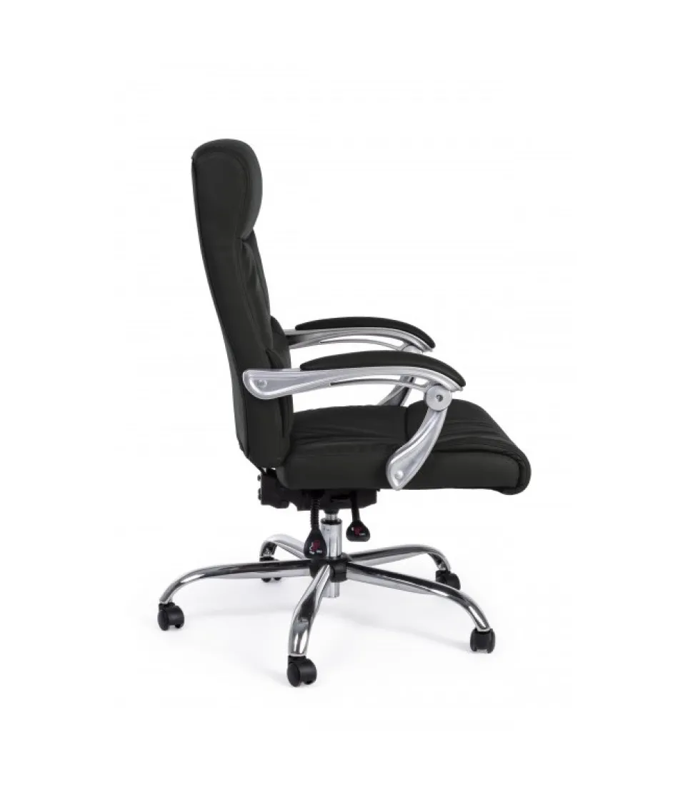 Poltrona Uff.C-Br Lisbona Nero Reclin