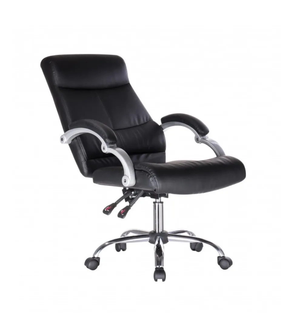 Poltrona Uff.C-Br Lisbona Nero Reclin