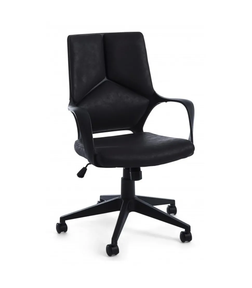 Poltrona Uff.Damon Sch.Basso Nero