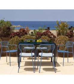 Poltroncina Da Giardino Apero Pl In Acciaio Verniciato.