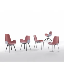 Poltroncina Imbottita Ergonomica, Imbottita E Rivestita In Moltissimi Tessuti Pelli Ed Ecopelli