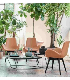 Poltroncina Imbottita Ergonomica, Imbottita E Rivestita In Moltissimi Tessuti Pelli Ed Ecopelli