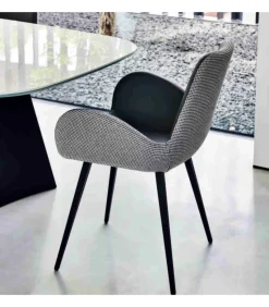 Poltroncina Imbottita Ergonomica, Imbottita E Rivestita In Moltissimi Tessuti Pelli Ed Ecopelli