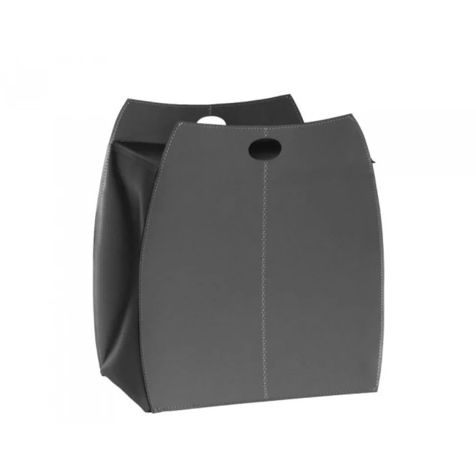 Portabiancheria Alessio In Cuoio Cucito A Mano